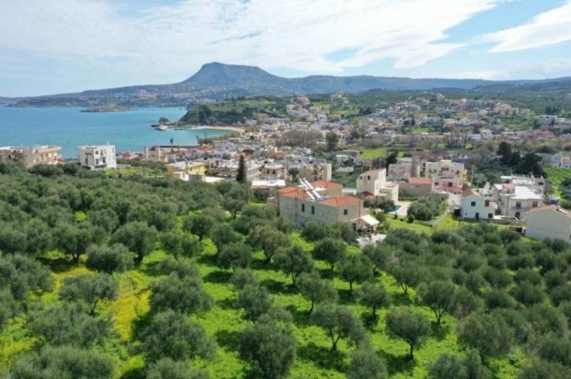 Kalyves Kreta, Kalyves: Grundstück zum Verkauf in Kalyves mit atemberaubender Aussicht Grundstück kaufen